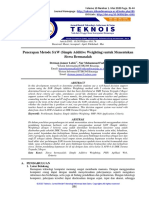 Penerapan Metode SAW Simple Additive Weighting Unt