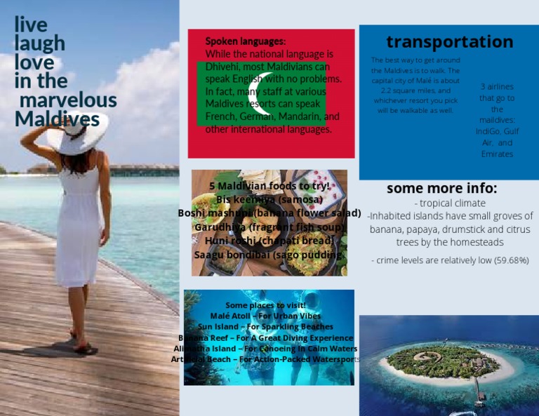 Discover Maldives: Language, Food & Attractions | PDF | Male