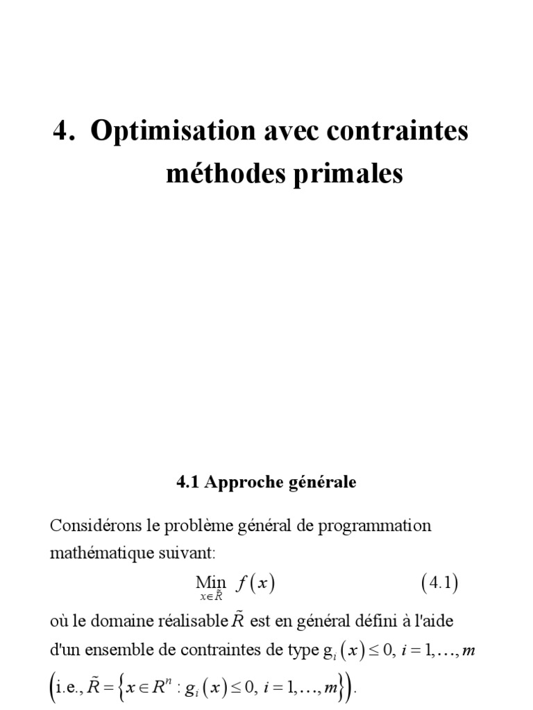 CHAP4 | Download Free PDF | Optimisation mathématique | Mathématiques ...