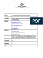 Workplace Adjustment Policy Summary