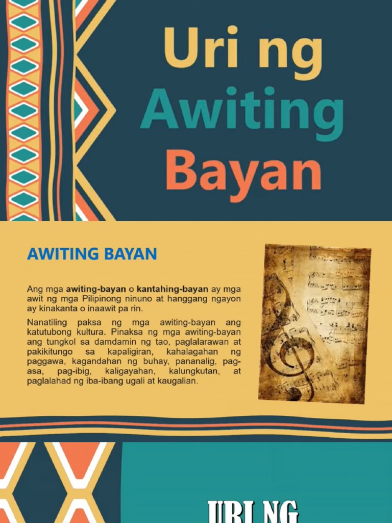 Uri Ng Awiting Bayan Pdf