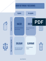 Gráfico de Mapa Mental Simple Azul