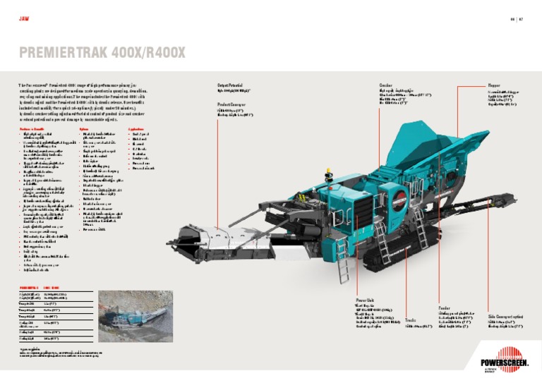 Premiertrak 400X R400X Brochure 2017 en | PDF | Secondary Sector Of The ...