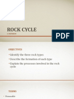 The complete rock cycle process and formation of the three main rock types