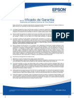 Certificado de Garantía L3210