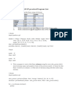 XII IP Practical List - Anand