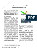 Gaseous Plasma Antenna Array For GPS: Overview and Development Status