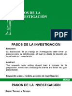 Pasos de La Investigación