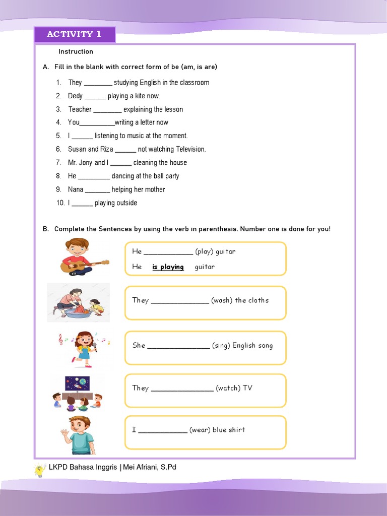 Lkpd Present Tense Pdf