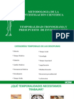 1 Temporalidad Cronograma y Presupuesto de Inv.