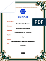 Reclutamiento y Seleccion de Personal