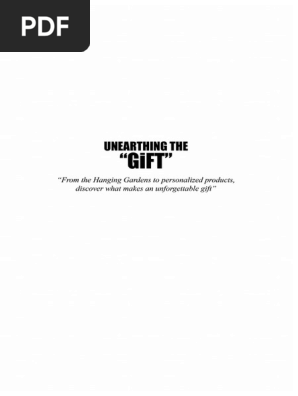 Unearthing the Gift Book Transcript
