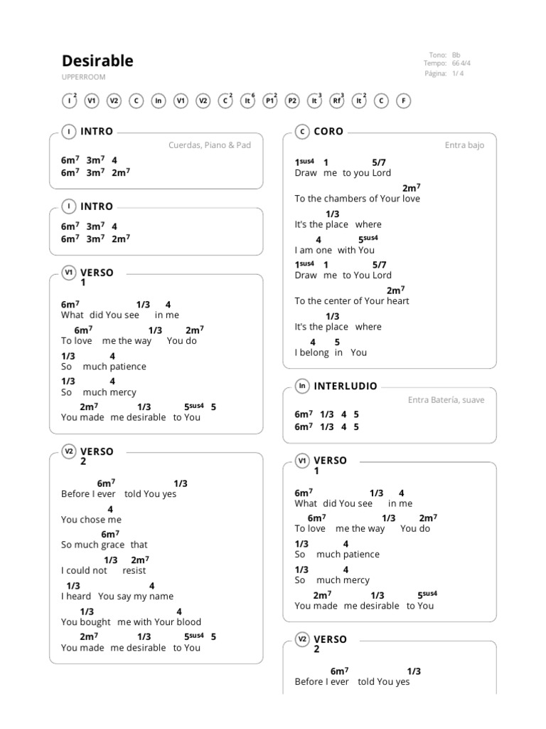 Desirable-UPPERROOM-Maranatha 2.Bb - Numbers | PDF