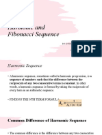 Harmonic and Fibonacci Sequence
