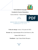 Tarea para 17 Junio Resolver Los Ejercicios Del Capitulo 5 12, 13, 15