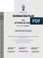 Universidad César Vallejo: Luis Yefrann Cuba Galarreta