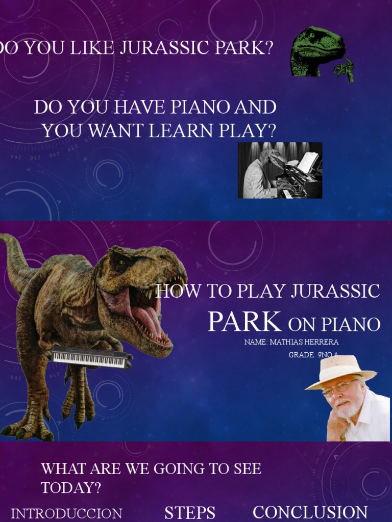 How To Play Jurassic Park On Piano PDF
