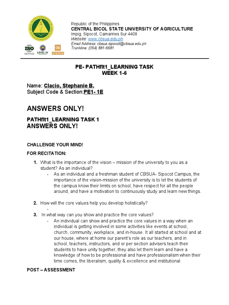 Physical Education 1st Year 1st Sem | PDF | Physical Education | Obesity