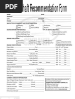 Camshaft Recommendation Form