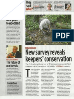 New Survey Reveals Keepers' Conservation, 3 August 2011
