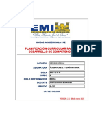 Plan de Trabajo Algebra 2