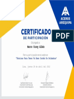 Certificado Marco Curay