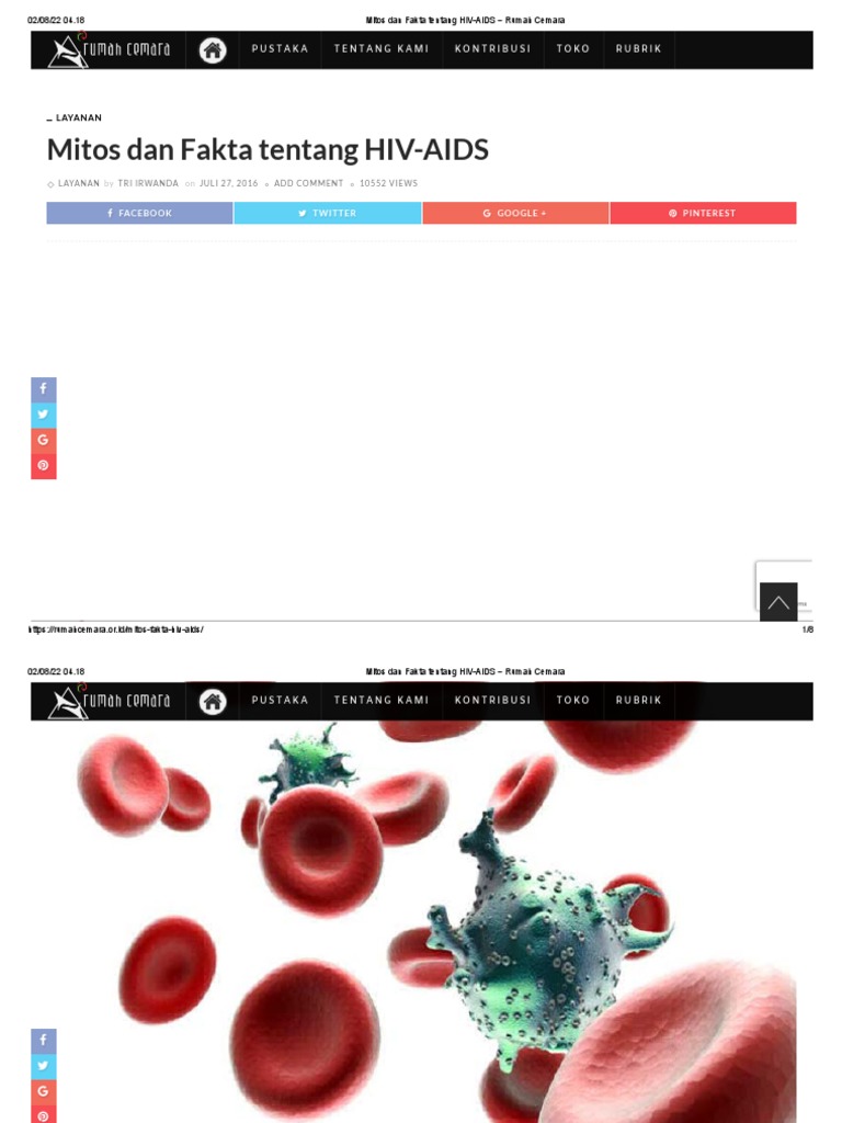 Mitos Dan Fakta Tentang HIV-AIDS - Rumah Cemara | PDF