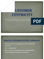 Customer Centricity