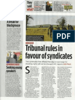 Tribunal Rules in Favour of Syndicates, 6 July 2011