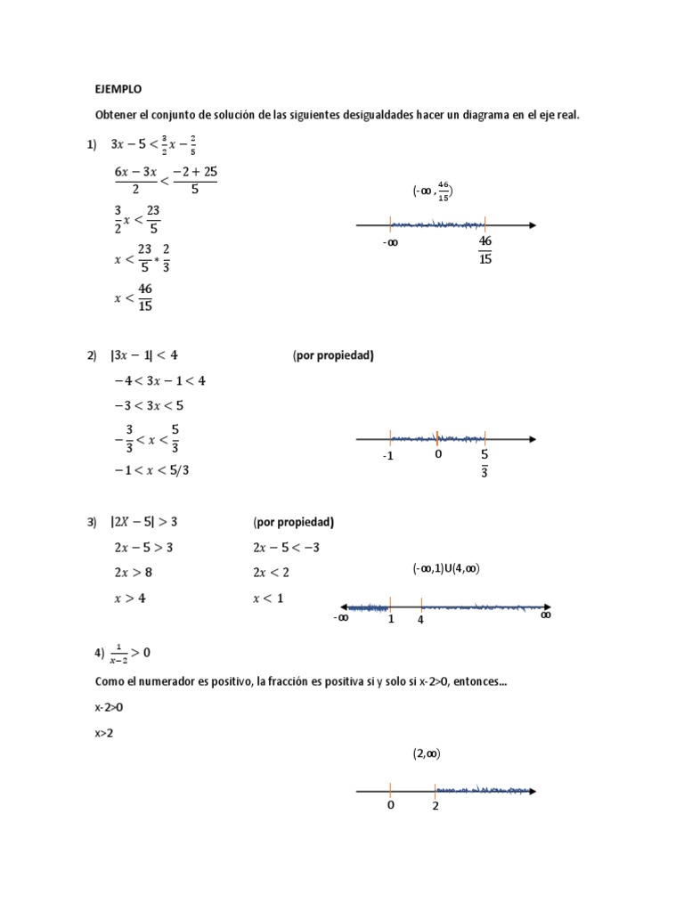 Ejercicios Intervalos Pdf Matemáticas