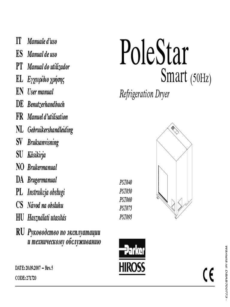 User Manual For PoleStar Refrigeration Dryers - Models PST040.