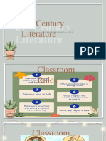 21st Century Literature Classroom Rules