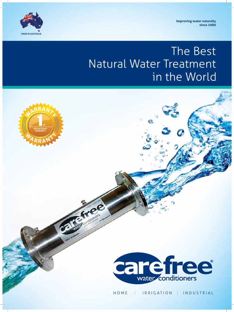 Care Free Water Conditioners English PDF Soil Water
