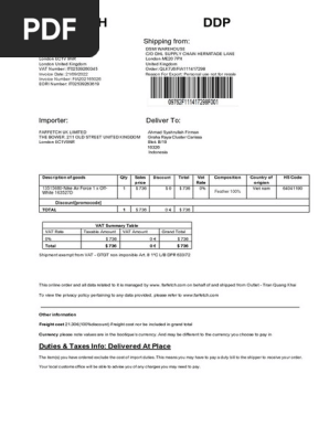 Farfetch-Invoice