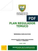 Modificación de los Planes Reguladores de Temuco y Labranza