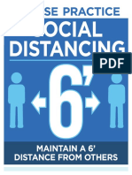 Social Distancing Free Dowloadable Sign 8.5x11 2