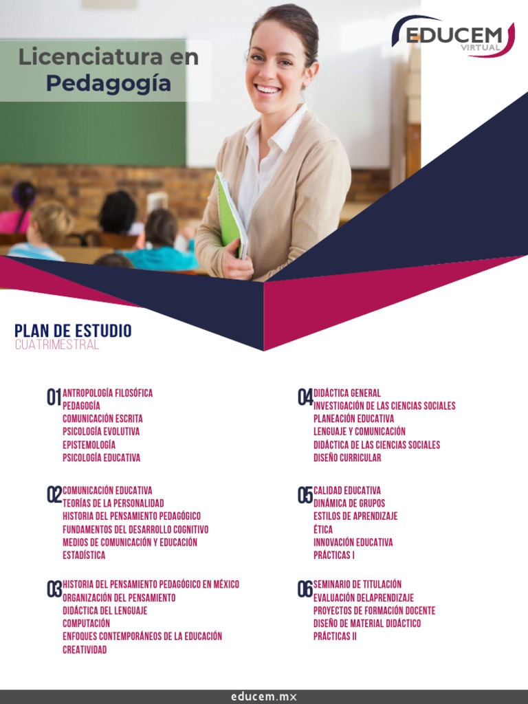 Plan de Estudios Licenciatura en Pedagogía | PDF | Pedagogía | Sicología