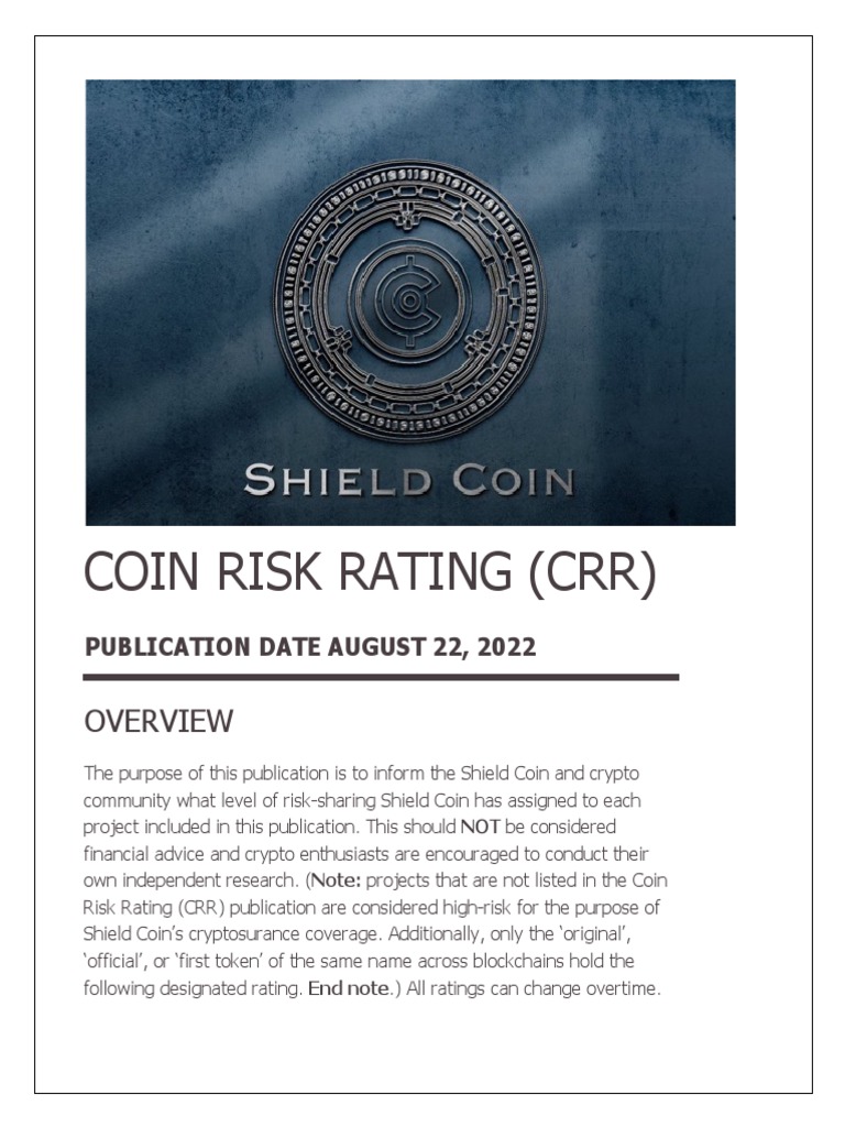 Shield Coin Risk Ratings Overview | PDF | Cryptocurrency | Risk
