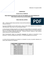 Llamado Externo UE0002-22 para puestos de peón de planta de tratamiento de aguas residuales en Maldonado