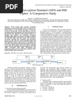 Advanced Encryption Standard (AES) and Hill Cipher A Comparative Study