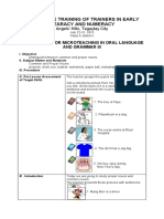 Lesson Plan in Oral Language and Grammar Final