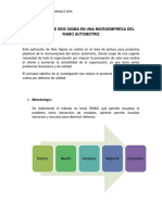 Aplicación de Seis Sigma en Una Microempresa Del Ramo Automotriz