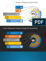 7682 01 5 Step Infographic Diagram Design For Powerpoint 16x9