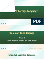 FORELAN Tone Rules