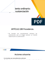 Procedimiento ordinario: reglas y sustanciación