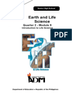Earth Life Science Module 9 Second Quarter 1