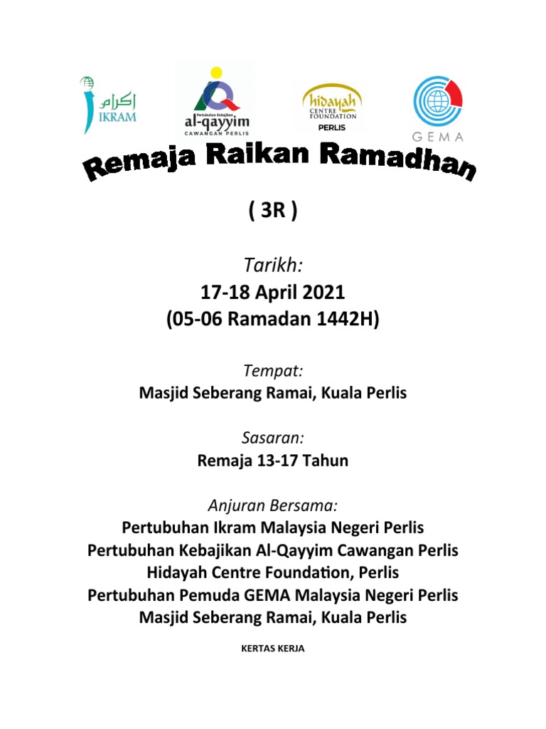 Program 3R: Remaja Raih Ramadan | PDF