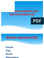 Pelayanan Laundry Dan Dapur Asrama Icbs