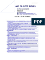 IEEE 2010 Titles[1]
