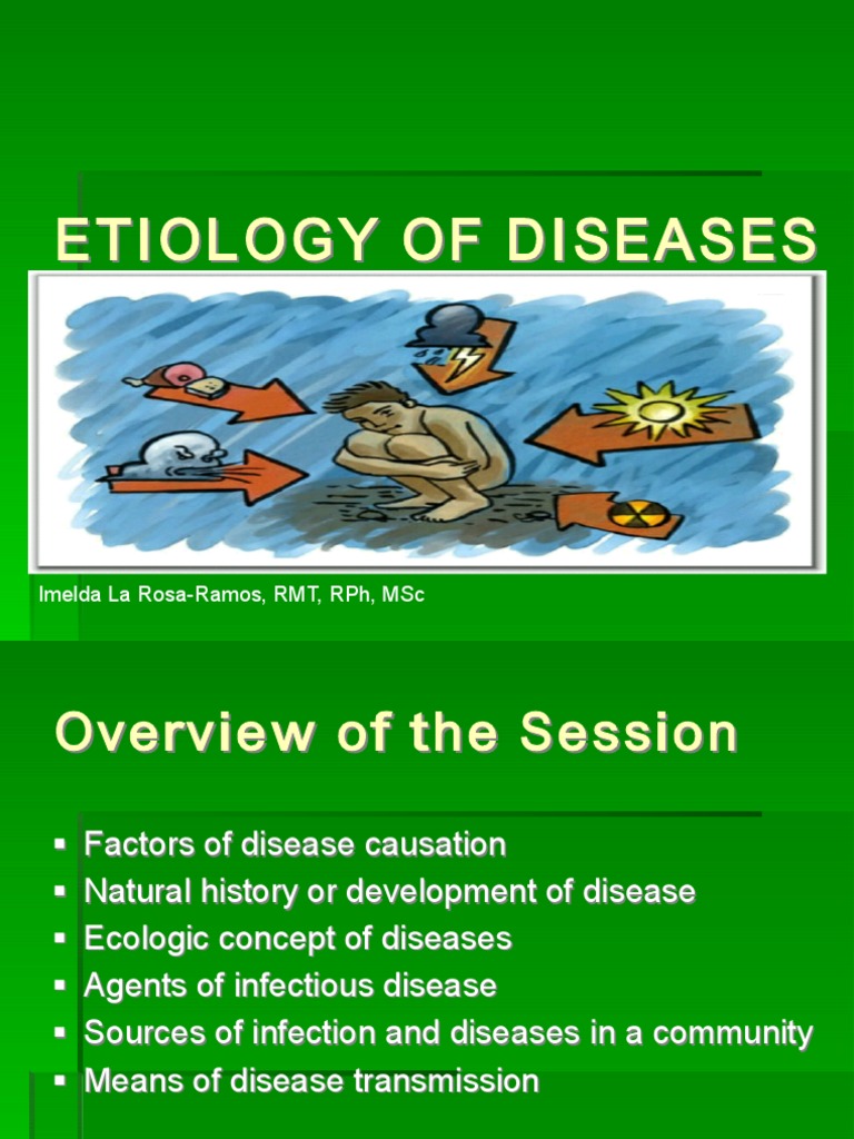 4 Etiology of Diseases Part 1 PDF Infection Pathogen